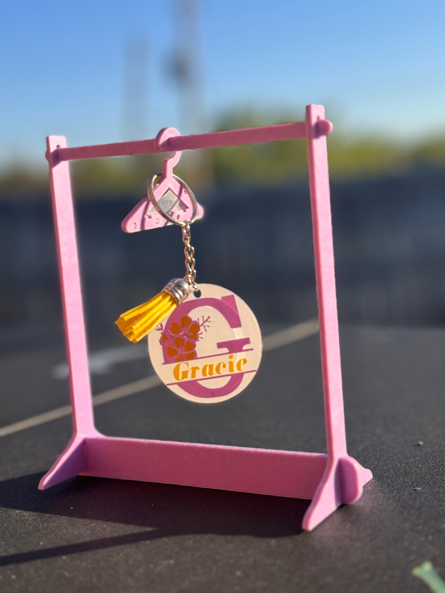 Split Letter Name Keychains