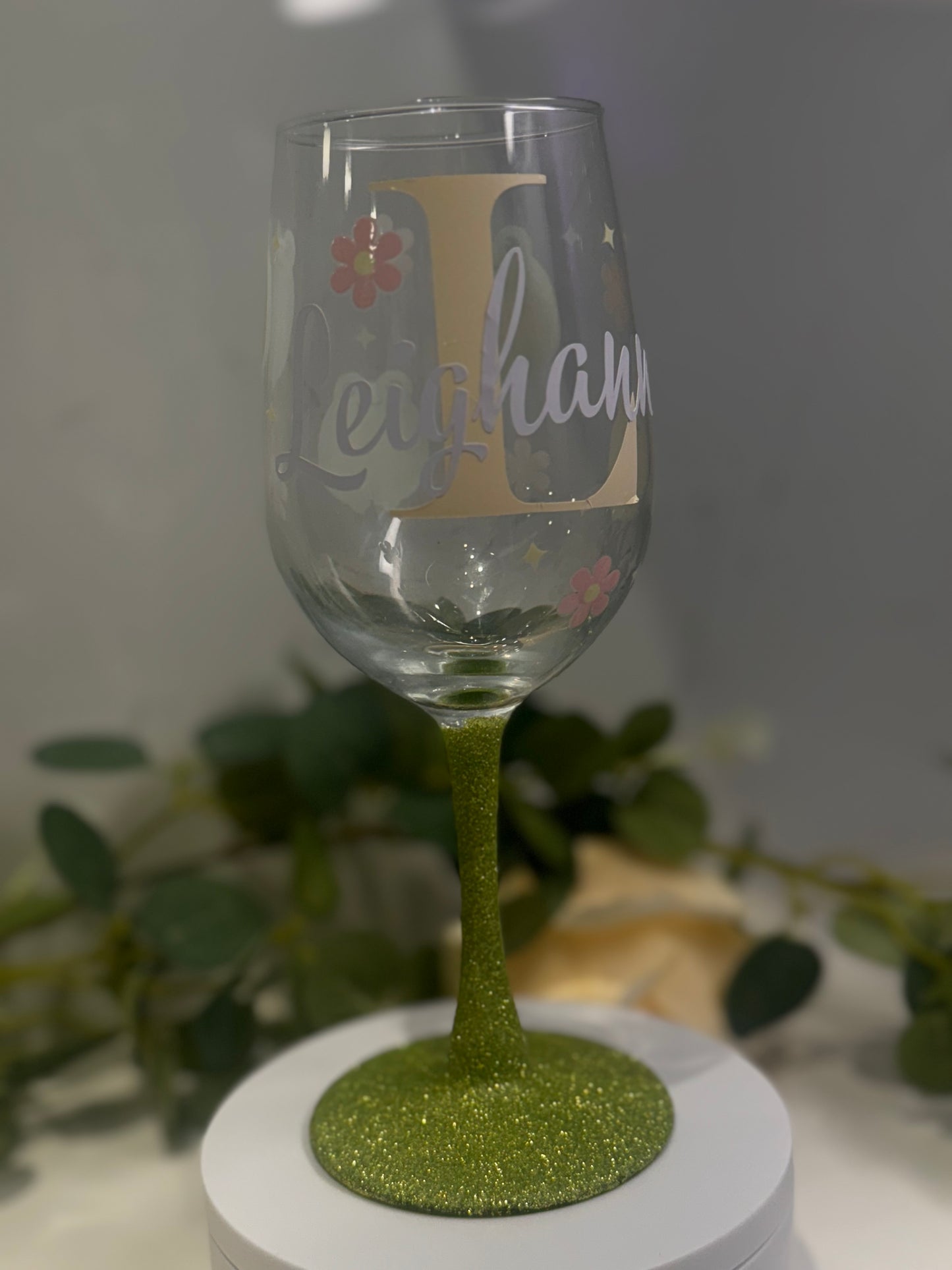 Personalized wine glass