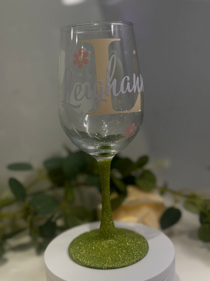 Personalized wine glass
