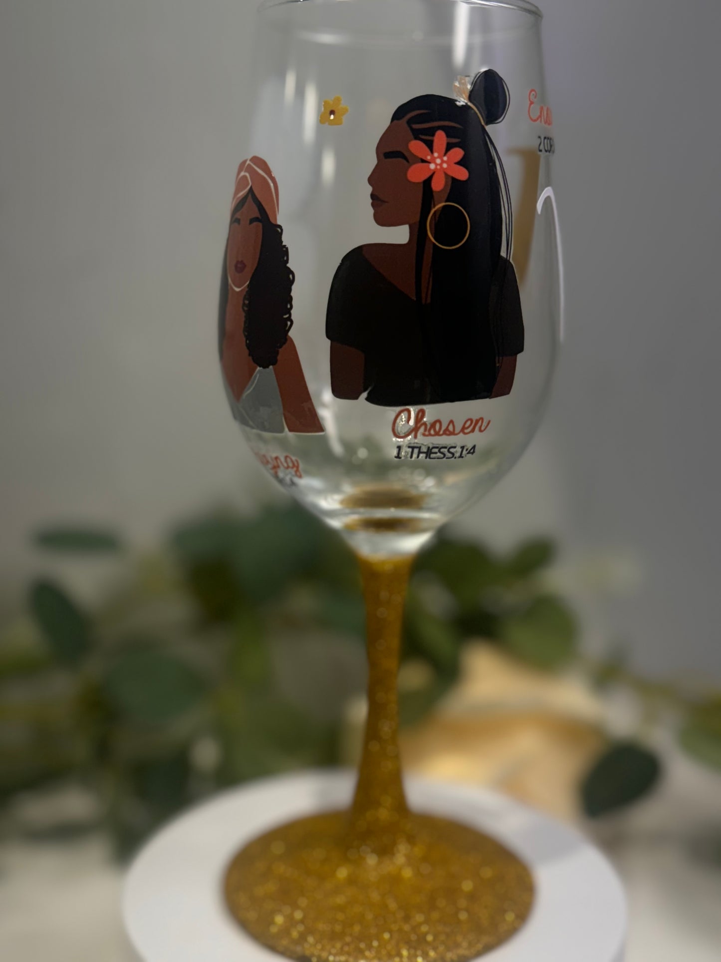 Personalized wine glass