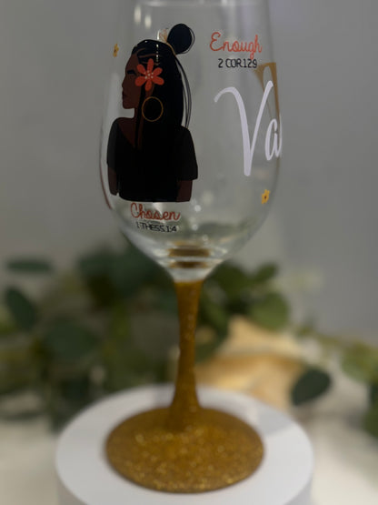 Personalized wine glass