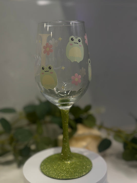 Personalized wine glass