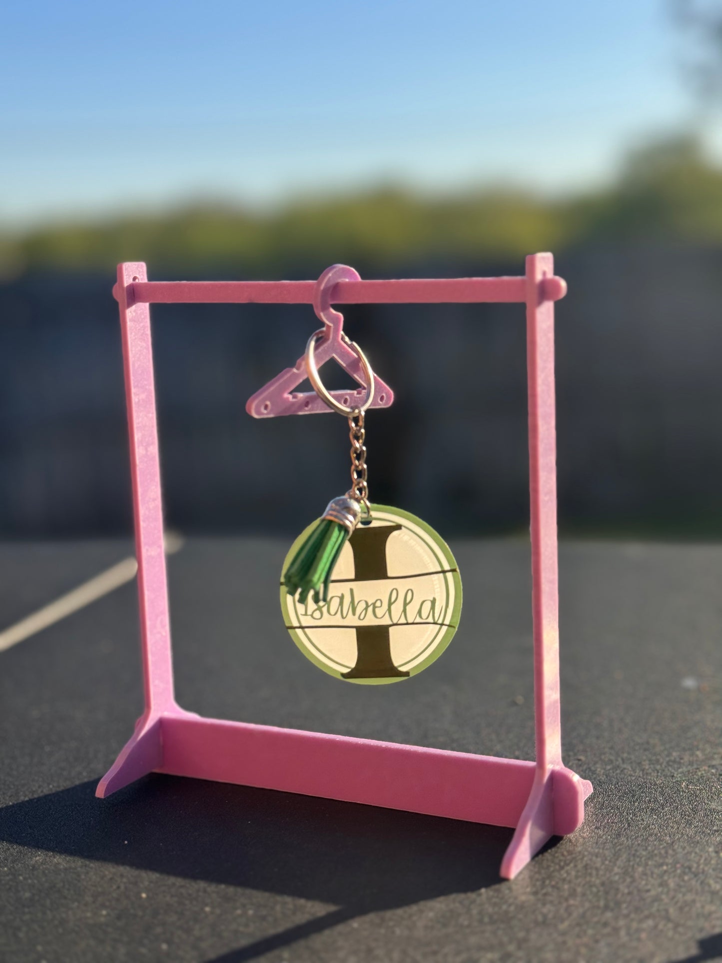 Split Letter Name Keychains