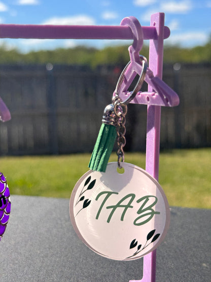 Split Letter Name Keychains