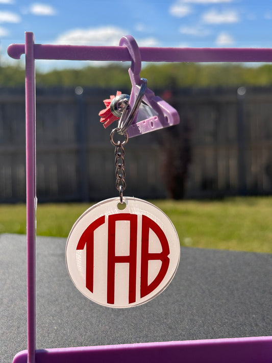 Split Letter Name Keychains