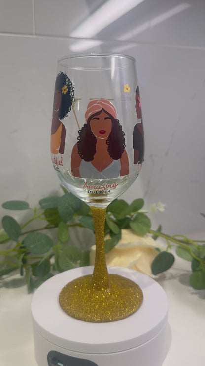 Personalized wine glass