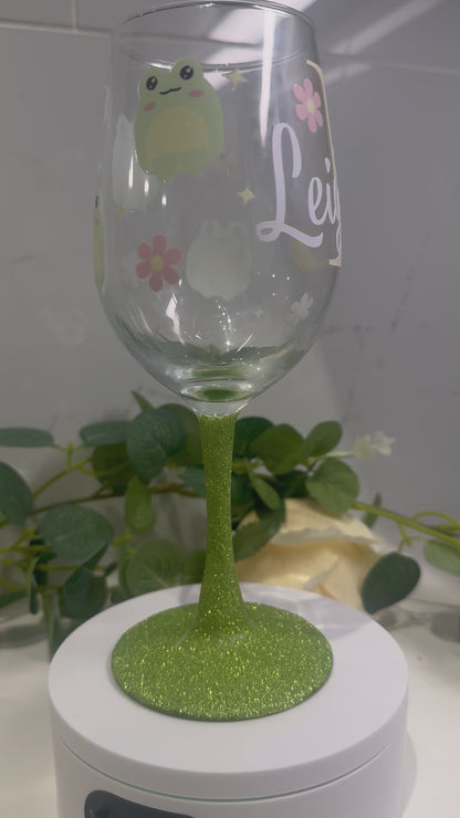Personalized wine glass